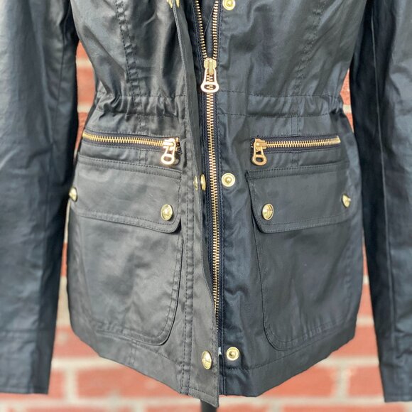 Tommy Hilfiger Dark Olive Utility Jacket w/ Gold Hardware | Women’s Small - Picture 8 of 14